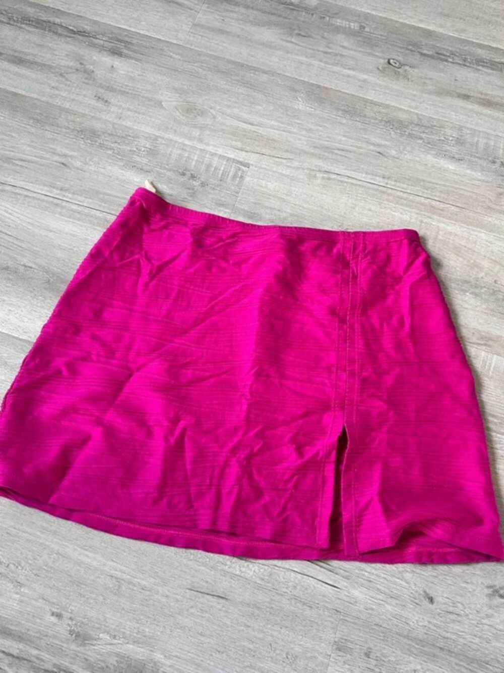 Hot pink mini skirt